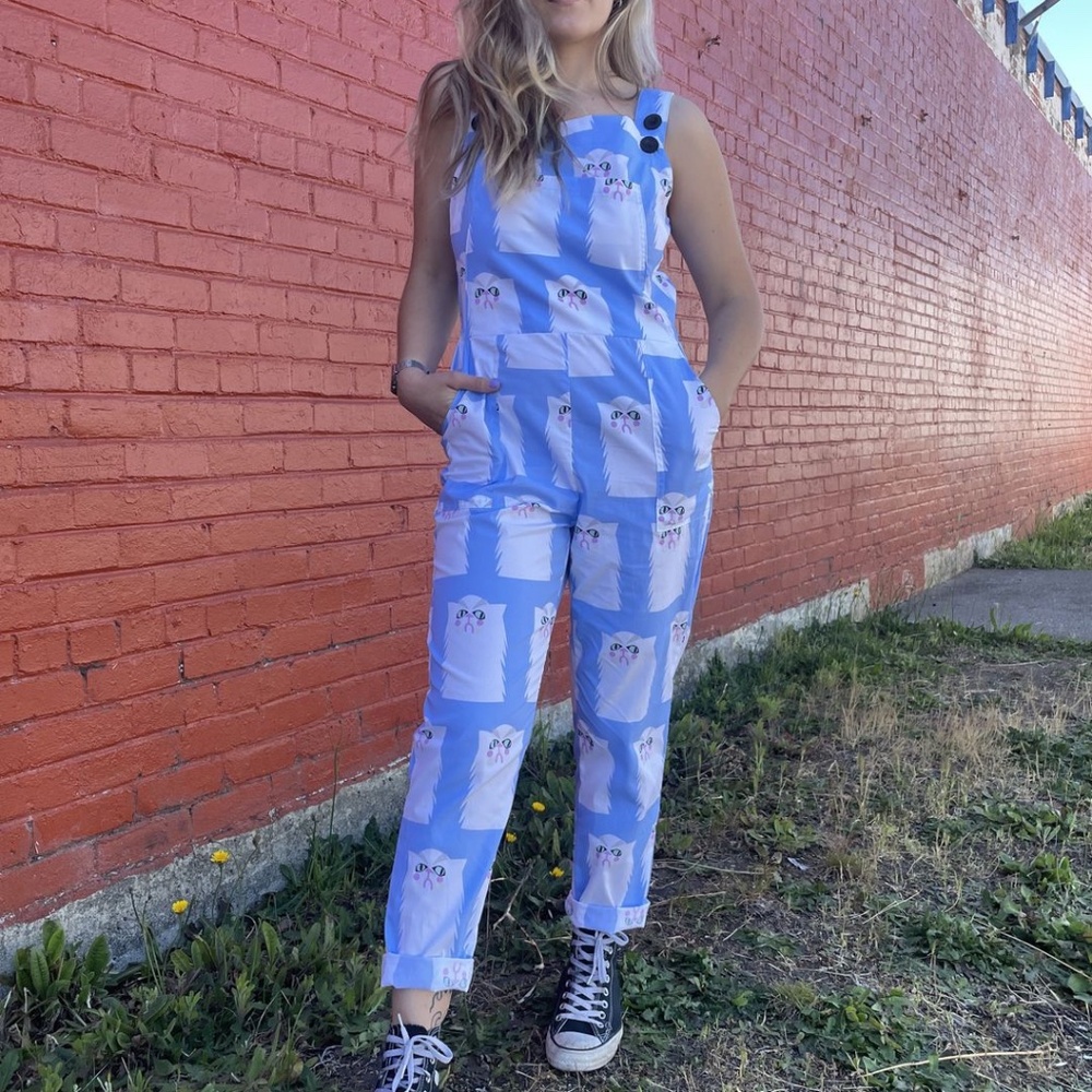 Nooworks Grumpy Cat Overalls size S